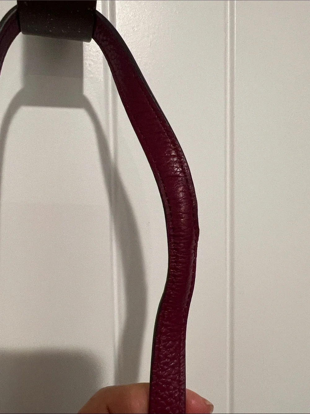 kate spade Wine Pebbled Leather Crossbody Bag with Tassel - Picture 5 of 11